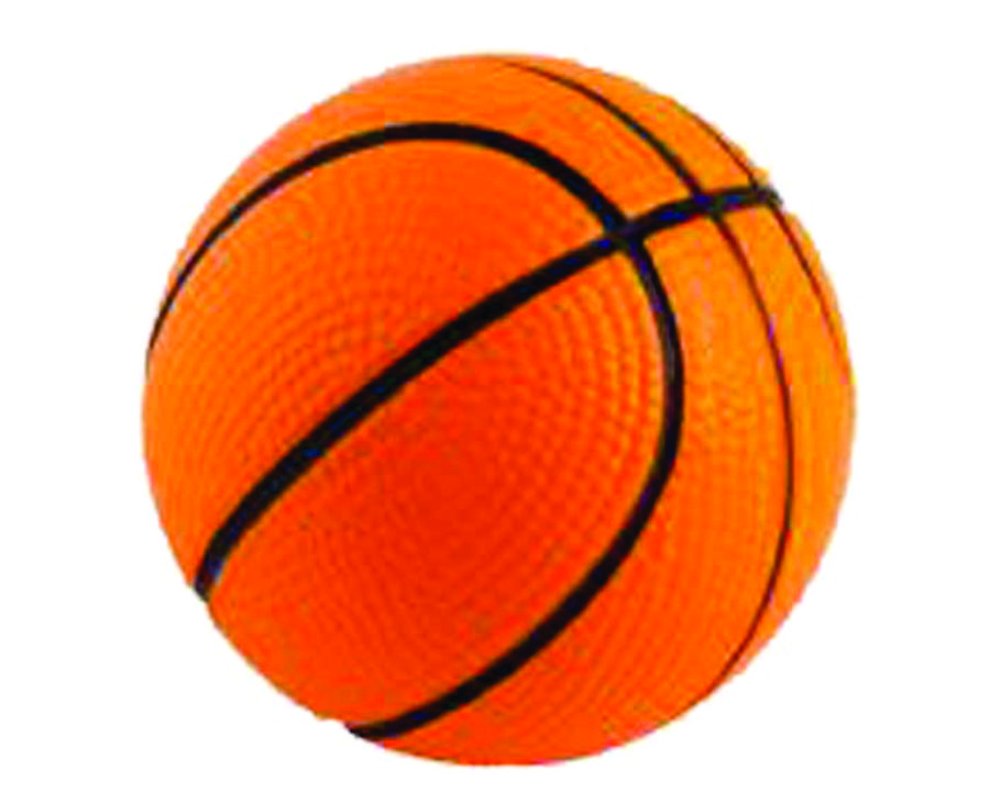 FIGURA DE POLIURETANO EN FORMA DE BALÓN DE BASQUETBALL. C495